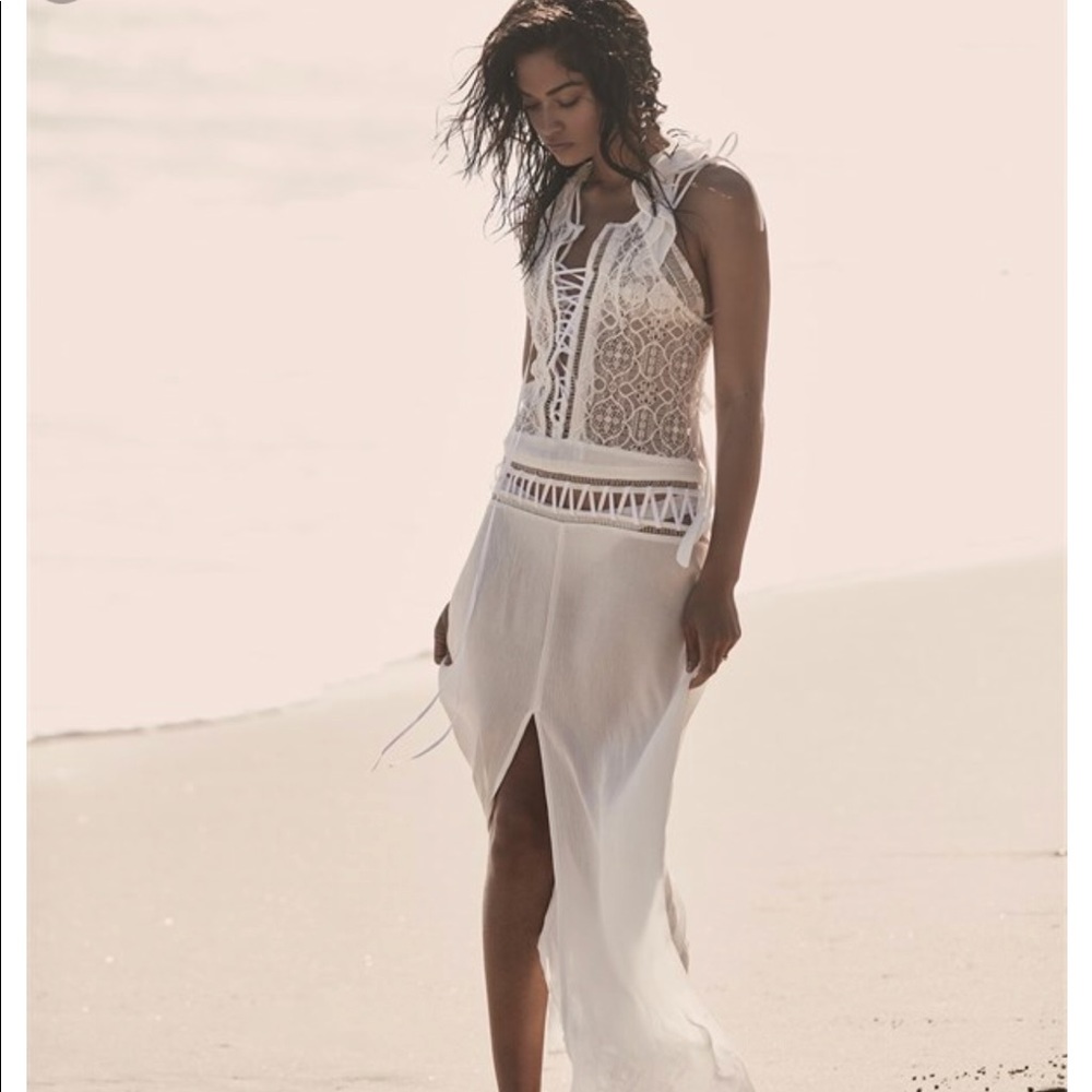 White For Love of Lemons Dress